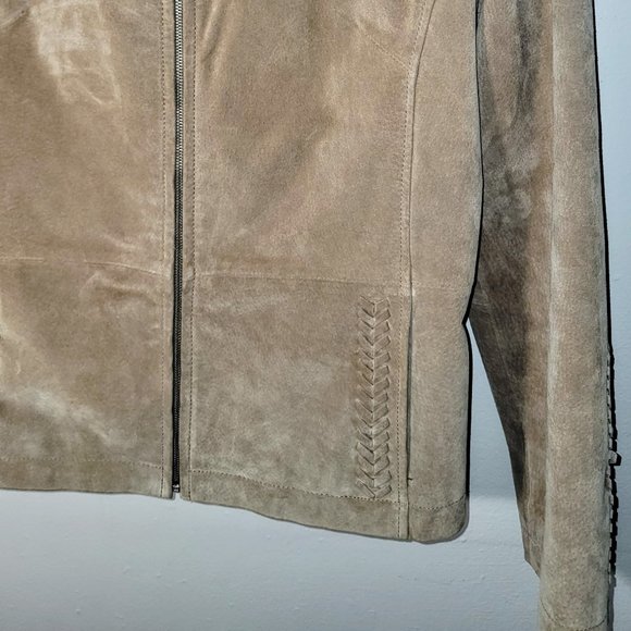 St Johns Bay * Washable Suede * Small * Full Zipper * Braid Detail * 2 Pockets * - Picture 5 of 10